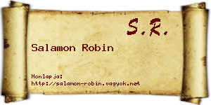 Salamon Robin névjegykártya